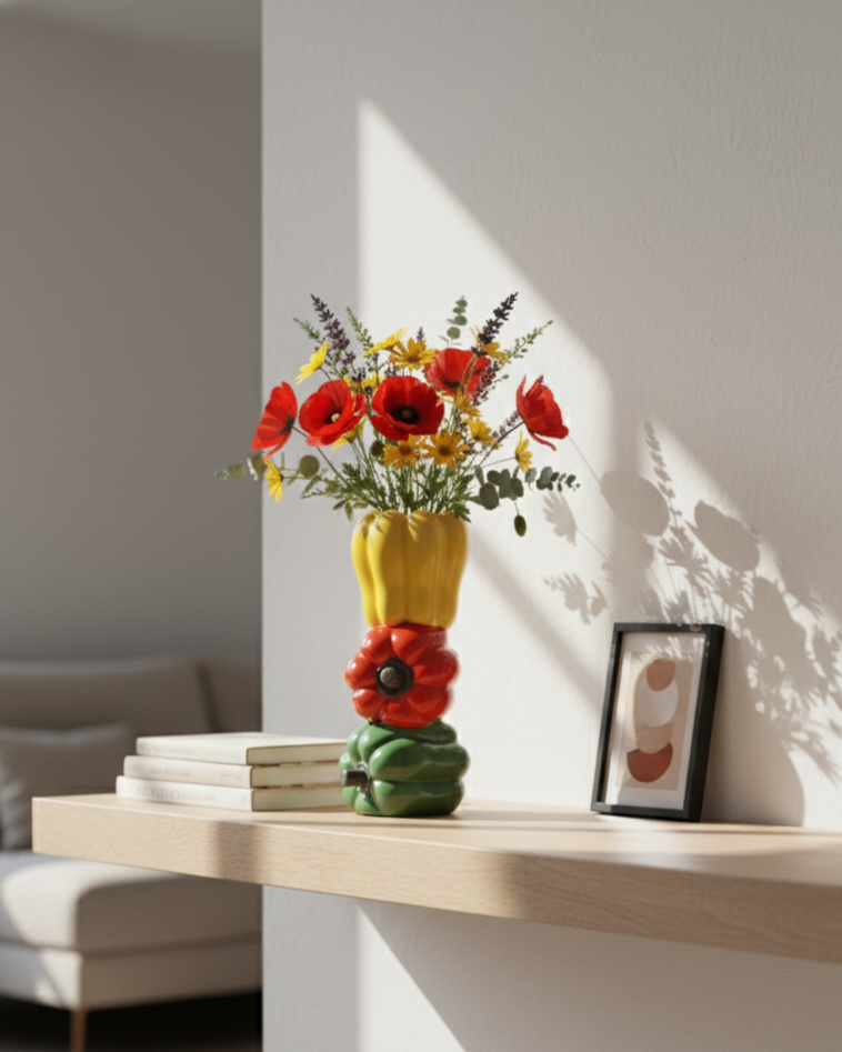 Bell Pepper Ceramic Vase